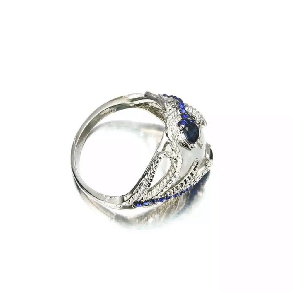 Huge Moonstone 925 Silver Ring - image 5